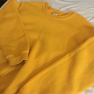 Yellow Crew Neck Sweater